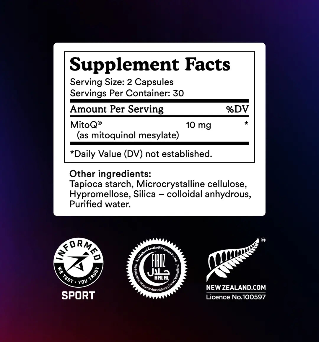 MitoQ pure triple pack